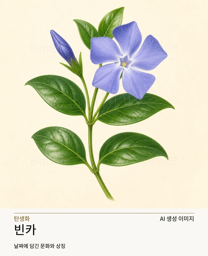 빈카 BirthDB AI 상징 일러스트
