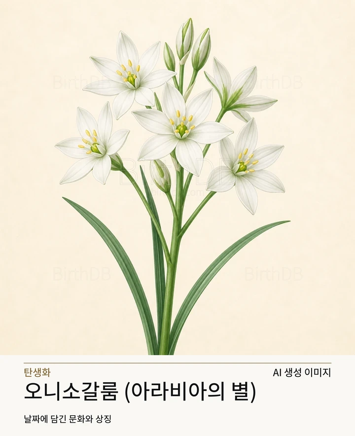 오니소갈룸 (아라비아의 별) BirthDB AI 상징 일러스트
