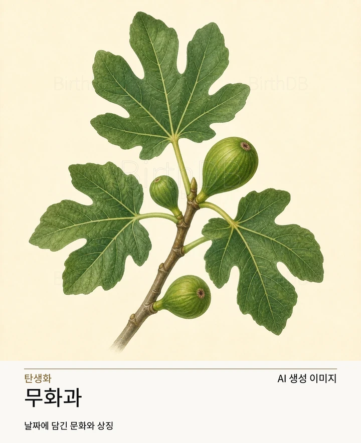 무화과 BirthDB AI 상징 일러스트