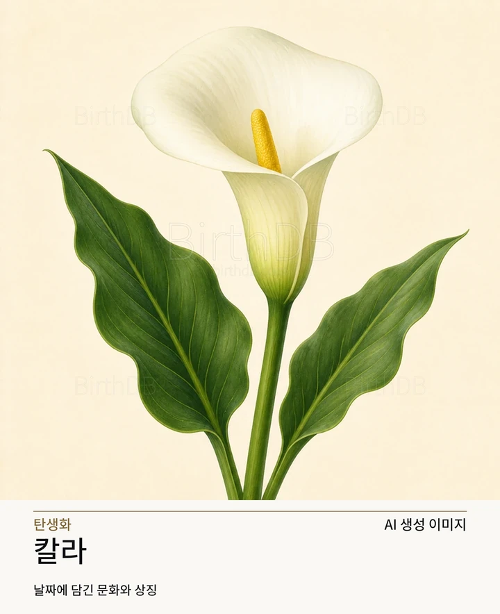 칼라 BirthDB AI 상징 일러스트