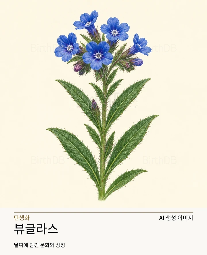 11월 20일 탄생화 뷰글라스 AI 상징 일러스트