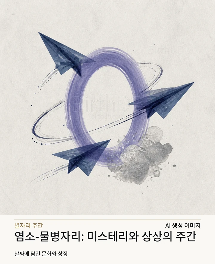 보랏빛 고리 주변을 유영하는 신비로운 파편 · AI 생성 이미지