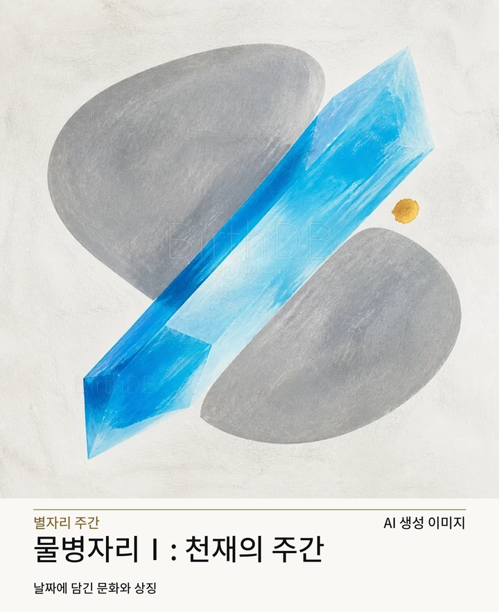 회색 타원 사이를 가르는 선명한 청록 대각선 · AI 생성 이미지