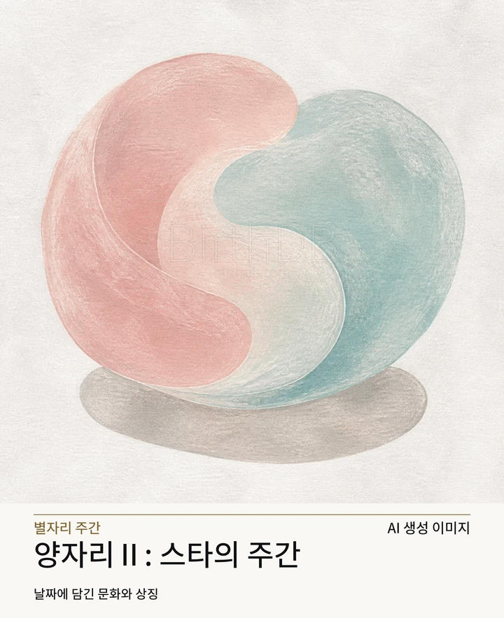 양자리Ⅱ: 스타의 주간 BirthDB AI 상징 일러스트