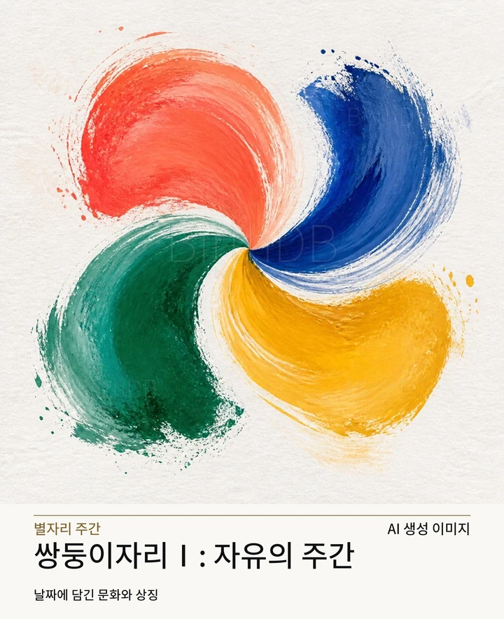 네 방향으로 자유롭게 회전하는 다채로운 곡면 · AI 생성 이미지
