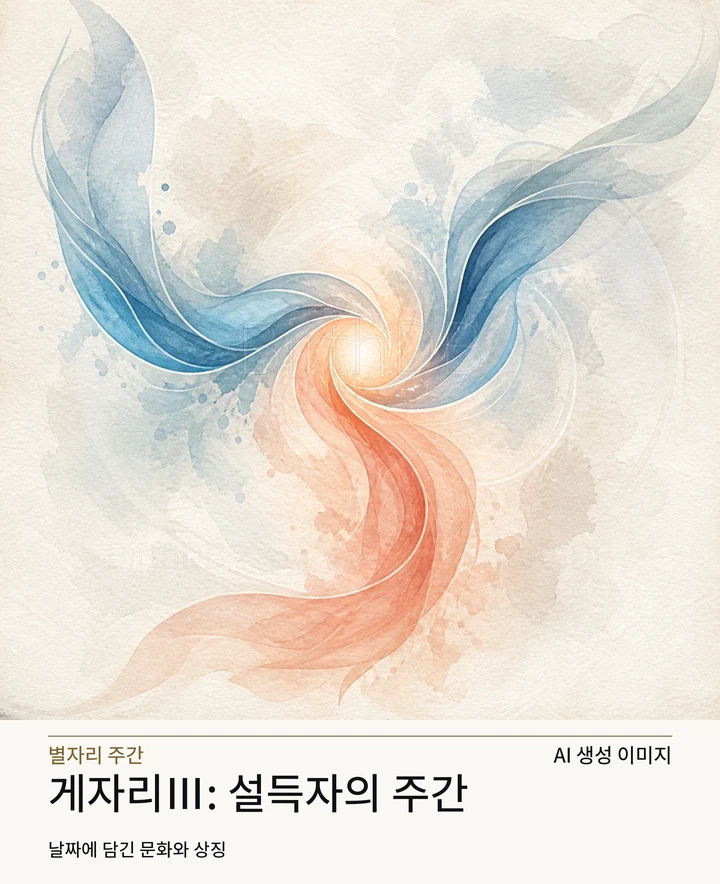 따뜻한 빛으로 모이는 푸른 산호색 반투명 리본 · AI 생성 이미지
