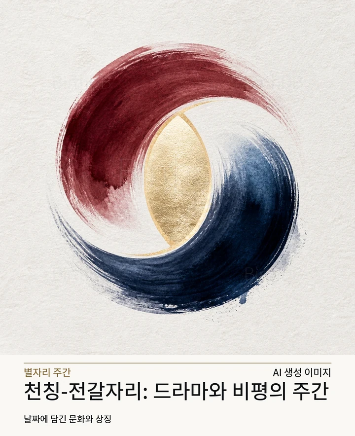 긴장된 대항 호와 금빛 렌즈형 틈 · AI 생성 이미지